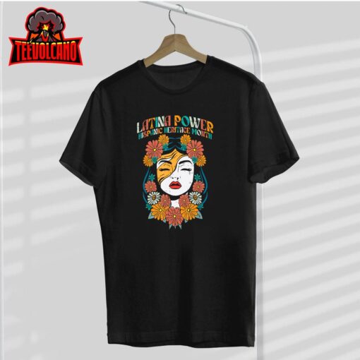 Latina Power Hispanic Heritage Month Retro Vintage Women T-Shirt