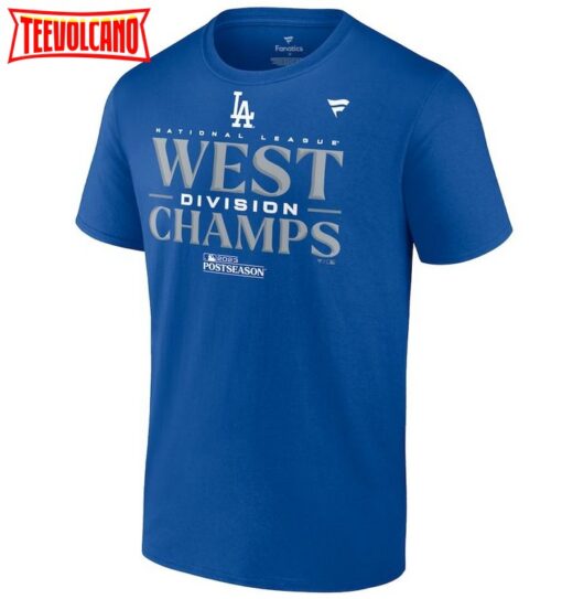 Los Angeles Dodgers 2023 NL West Division Champions Locker Room T-Shirt