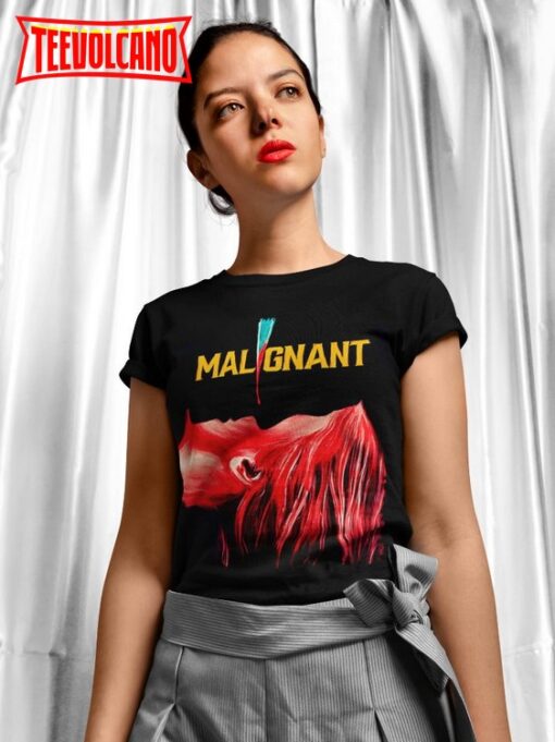 Malignant Movie Poster Style T Shirt, Horror Movie Graphic T Shirt