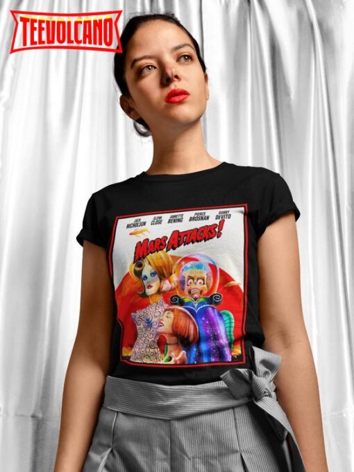 Mars Attacks Soft T-Shirt,Vintage 90s Graphic T Shirt