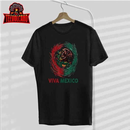 Mexican Viva Mexico Independence Day Flag women men Kids T-Shirt