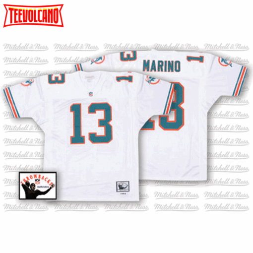 Miami Dolphins Dan Marino White Throwback Jersey