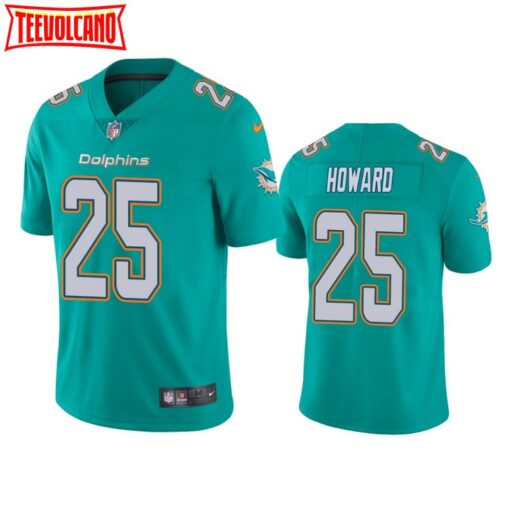 Miami Dolphins Xavien Howard Aqua Limited Jersey