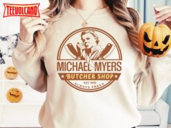 Michael Myers Butcher Retro Horror Movie Character Shirt