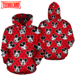 Mickey Head Pattern 3D Printed Hoodie