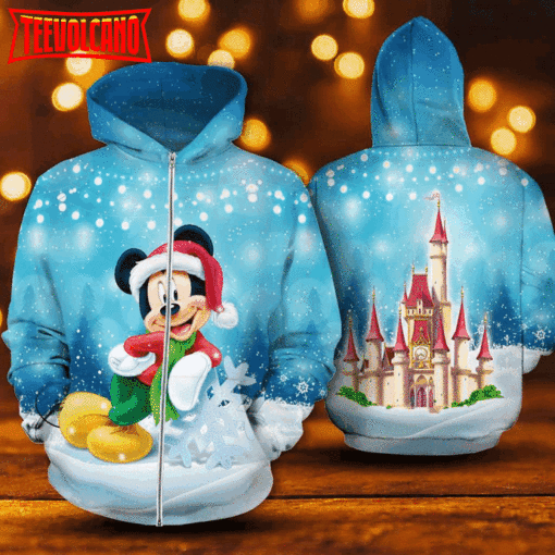 Mickey Santa Costume Christmas 3D Printed Hoodie