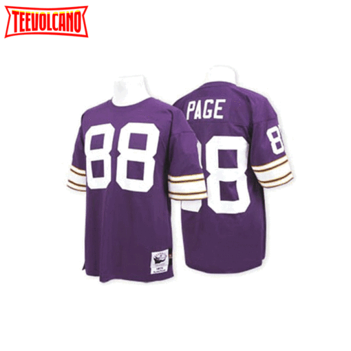 Minnesota Vikings Alan Page Purple 1975 Throwback Jersey