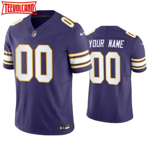 Minnesota Vikings Custom Purple Classic Limited Jersey