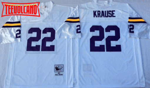 Minnesota Vikings Paul Krause White Throwback Jersey