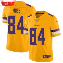 Minnesota Vikings Randy Moss Gold Inverted Limited Jersey