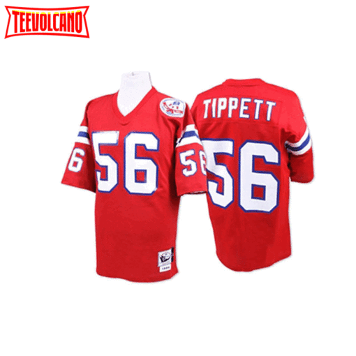 New England Patriots Andre Tippett Red 1984 Throwback Jersey