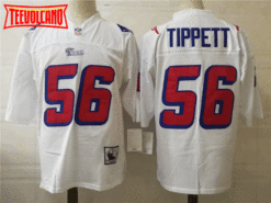 New England Patriots Andre Tippett White Throwback Jersey