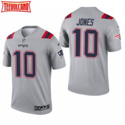 New England Patriots Mac Jones Gray Inverted Limited Jersey