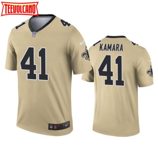 New Orleans Saints Alvin Kamara Gold Inverted Limited Jersey