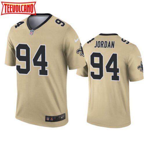 New Orleans Saints Cameron Jordan Gold Inverted Limited Jersey