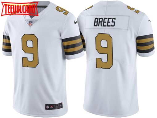 New Orleans Saints Drew Brees White Color Rush Limited Jersey