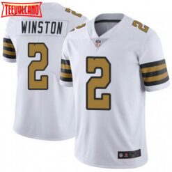 New Orleans Saints Jameis Winston White Color Rush Limited Jersey