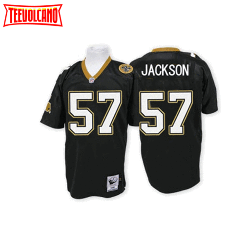 New Orleans Saints Rickey Jackson Black 1987 Throwback Jersey