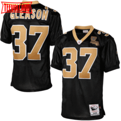 New Orleans Saints Steve Gleason Black 1987 Throwback Jersey