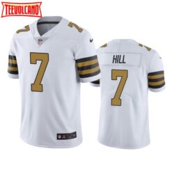 New Orleans Saints Taysom Hill White Color Rush Limited Jersey