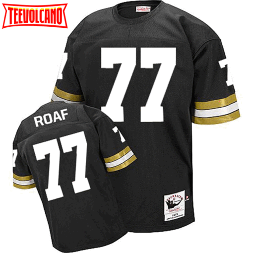 New Orleans Saints Willie Roaf Black 1971 Throwback Jersey