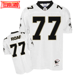 New Orleans Saints Willie Roaf White 1971 Throwback Jersey