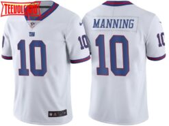 New York Giants Eli Manning White Color Rush Jersey