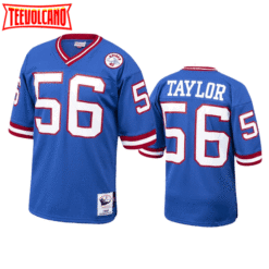 New York Giants Lawrence Taylor Royal 1986 Spider Patch Throwback Jersey