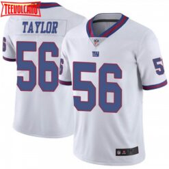 New York Giants Lawrence Taylor White Color Rush Jersey