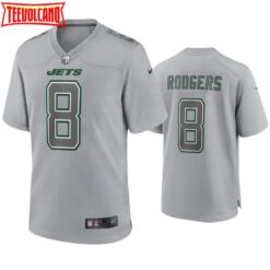 New York Jets Aaron Rodgers Gray Atmosphere Fashion Jersey