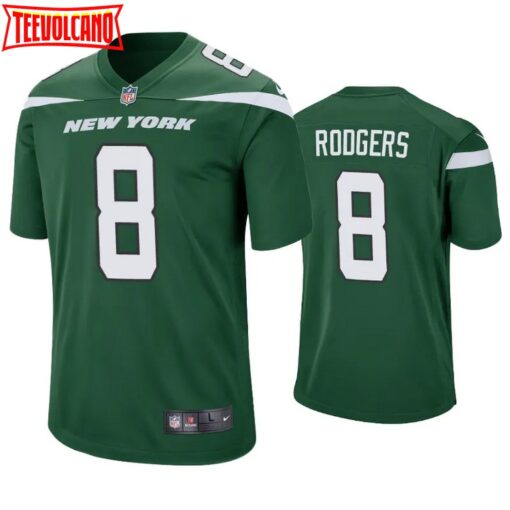 New York Jets Aaron Rodgers Green Jersey