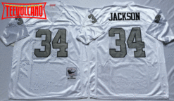 Oakland Raiders Bo Jackson White Throwback Jersey