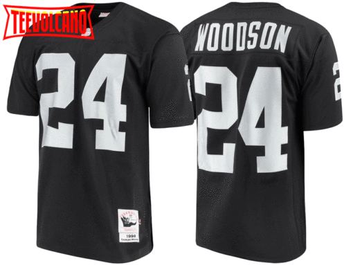 Oakland Raiders Charles Woodson Black 1998 Throwback Jersey