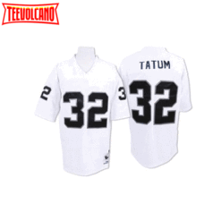 Oakland Raiders Jack Tatum White Throwback Jersey