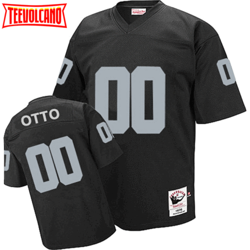 Oakland Raiders Jim Otto Black Throwback Jersey