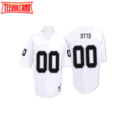 Oakland Raiders Jim Otto White Throwback Jersey