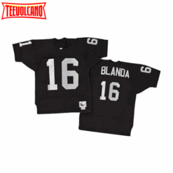 Oakland Raiders Jim Plunkett Black 1980 Throwback Jersey