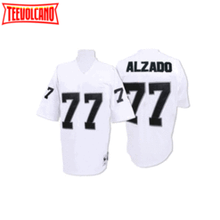 Oakland Raiders Lyle Alzado White 1984 Throwback Jersey