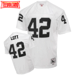 Oakland Raiders Ronnie Lott White 1970 Throwback Jersey