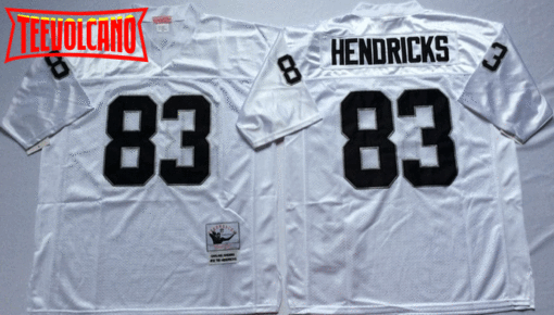 Oakland Raiders Ted Hendricks White Throwback Jersey