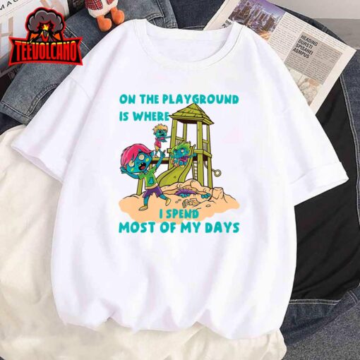 On The Playground Halloween Zombie Costume T-Shirt