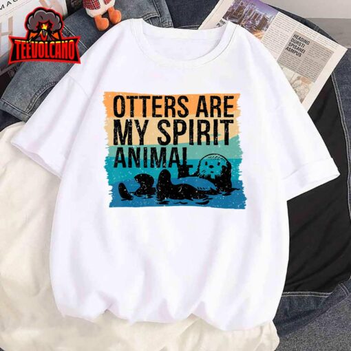 Otter Spirit Animal, Funny Otter, Otter Lover, Cute Otter T-Shirt