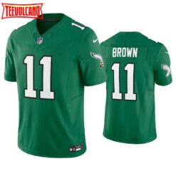 Philadelphia Eagles A.J. Brown Green Throwback Limited Jersey