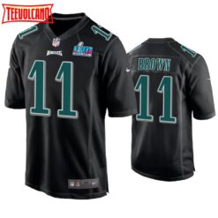 Philadelphia Eagles A.J. Brown Super Bowl LVII Black Fashion Jersey