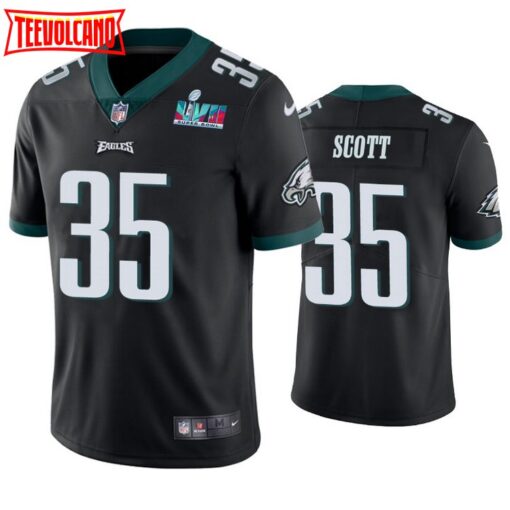 Philadelphia Eagles Boston Scott Super Bowl LVII Black Limited Jersey