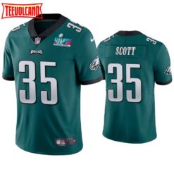 Philadelphia Eagles Boston Scott Super Bowl LVII Green Limited Jersey