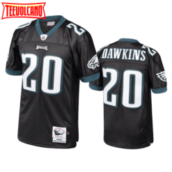 Philadelphia Eagles Brian Dawkin Black 2003 Throwback Jersey