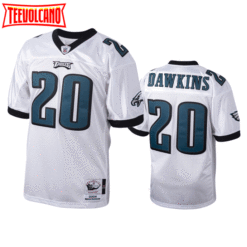 Philadelphia Eagles Brian Dawkin White 2004 Throwback Jersey