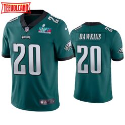 Philadelphia Eagles Brian Dawkins Super Bowl LVII Green Limited Jersey