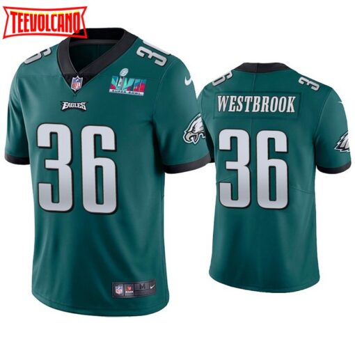 Philadelphia Eagles Brian Westbrook Super Bowl LVII Green Limited Jersey